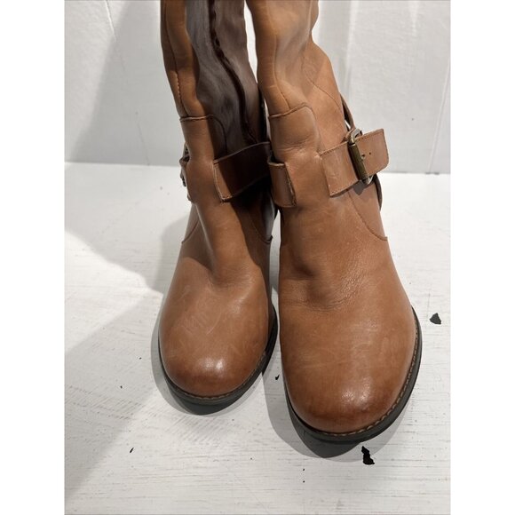 CLARKS 63088 Mission Brynn Womens Size 6.5 Brown Leather Knee High Boots Bootie - Picture 2 of 14